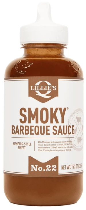 Lillie's Q Memphis Style BBQ Sauce, Smoky & Sweet, 15.3oz Squeeze Bottle, for Ribs, Pulled Pork & Chicken Lillie's Q Memphis Style BBQ Sauce, Smoky & Sweet, 15.3oz Squeeze Bottle, for Ribs, Pulled Pork & Chicken