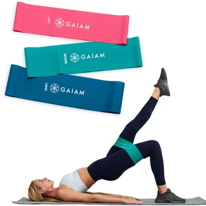 Gaiam Loop Resistance Exercise Bands 3-Piece with Exercise Guide Gaiam Loop Resistance Exercise Bands 3-Piece with Exercise Guide