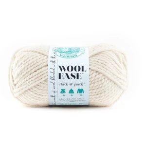 Lion Brand Wool-Ease Thick & Quick Fisherman Super Bulky Acrylic Wool Blend Yarn Lion Brand Wool-Ease Thick & Quick Fisherman Super Bulky Acrylic Wool Blend Yarn