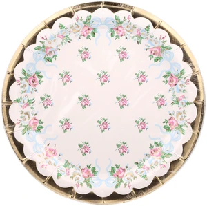 Way To Celebrate Disposable Paper Party Plates, 7", Multicolor, 10 Count, Flowers and Bows Way To Celebrate Disposable Paper Party Plates, 7", Multicolor, 10 Count, Flowers and Bows