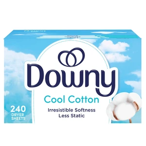 Downy Fabric Softener Dryer Sheets Cool Cotton Scent 240 Count Downy Fabric Softener Dryer Sheets Cool Cotton Scent 240 Count