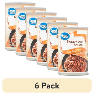 Great Value Sloppy Joe Sauce, 15 oz (6 Pack) Great Value Sloppy Joe Sauce, 15 oz (6 Pack)