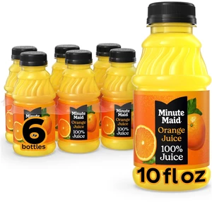 Minute Maid Orange Juice 10 fl oz Bottles, 6 Pack Minute Maid Orange Juice 10 fl oz Bottles, 6 Pack
