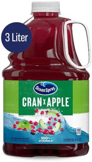 Ocean Spray Cran-Apple Cranberry Apple Juice Drink, 101.4 fl oz Bottle Ocean Spray Cran-Apple Cranberry Apple Juice Drink, 101.4 fl oz Bottle
