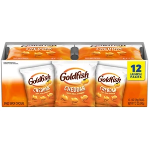 Goldfish Cheddar Crackers, 1oz (12-Pack) Goldfish Cheddar Crackers, 1oz (12-Pack)