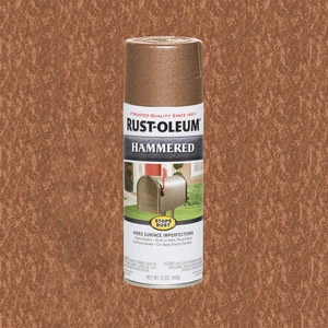 Rust-Oleum 210849 Stops Rust Hammered Spray Paint, Copper, 12oz Rust-Oleum 210849 Stops Rust Hammered Spray Paint, Copper, 12oz