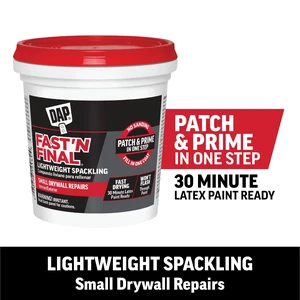 DAP Fast 'N Final 16 oz White Lightweight Spackling Putty DAP Fast 'N Final 16 oz White Lightweight Spackling Putty