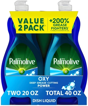Palmolive Ultra Oxy Liquid Dish Soap, Power Degreaser, 20 fl oz Bottle (2 Pack) Palmolive Ultra Oxy Liquid Dish Soap, Power Degreaser, 20 fl oz Bottle (2 Pack)
