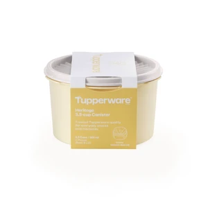 Tupperware Heritage 3.5-Cup Food Storage Canister with Lid, Yellow Tupperware Heritage 3.5-Cup Food Storage Canister with Lid, Yellow