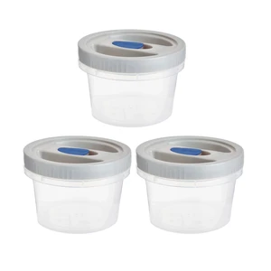 GoodCook Twister 6 Piece 16oz Food Storage Container Set with Vented Lids Made without BPA GoodCook Twister 6 Piece 16oz Food Storage Container Set with Vented Lids Made without BPA