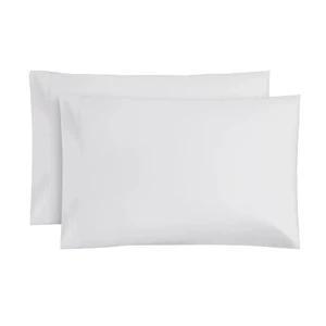 Mainstays Easy Care 2-Piece 300 Thread Count White Cotton Blend Percale Pillowcase Set, Standard/Queen Mainstays Easy Care 2-Piece 300 Thread Count White Cotton Blend Percale Pillowcase Set, Standard/Queen