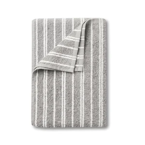 Mainstays Basic Striped Bath Towel, Soft 100% Cotton and Highly Absorbent Bath Towel, Grey Mainstays Basic Striped Bath Towel, Soft 100% Cotton and Highly Absorbent Bath Towel, Grey