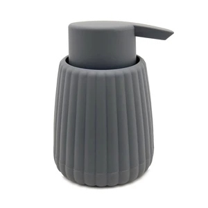 Mainstays Rubberized Plastic Ribbed Soap Pump, Grey Mainstays Rubberized Plastic Ribbed Soap Pump, Grey