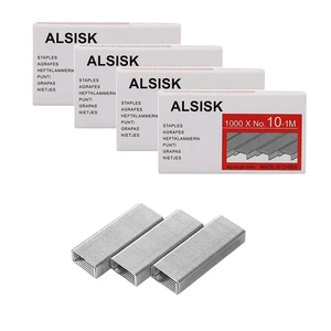 Alsisk Pack of 4000PCS No.10 Mini Staples(Smaller Than Standard Staples) .Silver Alsisk Pack of 4000PCS No.10 Mini Staples(Smaller Than Standard Staples) .Silver