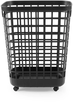 Mainstays 2.6 Bushel Rolling Laundry Hamper, Black Plastic Mainstays 2.6 Bushel Rolling Laundry Hamper, Black Plastic