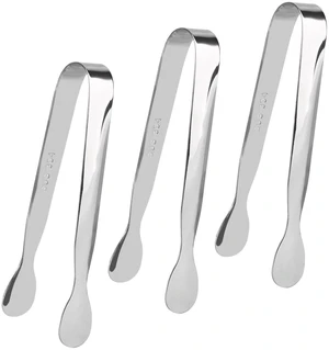 3 Pack Mini Serving Tongs, 4.3 inch Stainless Steel Sugar Tongs, Tiny Ice Tongs for Coffee Bar, Tea Party and Desserts Party 3 Pack Mini Serving Tongs, 4.3 inch Stainless Steel Sugar Tongs, Tiny Ice Tongs for Coffee Bar, Tea Party and Desserts Party