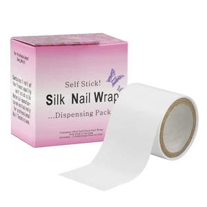 Chrontier Silk Nail Wrap Instant Reinforce Repair Bandage Tape Protector Self Adhesive Easy Trimmerable for UV Gel Acrylic Nail Art Extension Fiberglass Professional Manicures Tool Chrontier Silk Nail Wrap Instant Reinforce Repair Bandage Tape Protector Self Adhesive Easy Trimmerable for UV Gel Acrylic Nail Art Extension Fiberglass Professional Manicures Tool