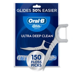 Oral-B Floss, Glide Ultra Deep Clean Floss Picks, Removes Food and Plaque, Cool Mint Flavor, 150 Floss Picks Oral-B Floss, Glide Ultra Deep Clean Floss Picks, Removes Food and Plaque, Cool Mint Flavor, 150 Floss Picks