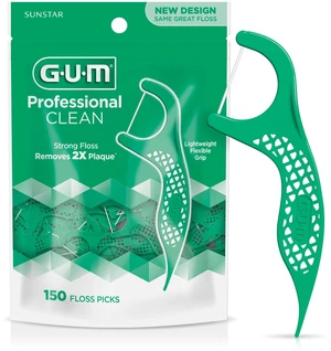 GUM Professional Clean Mint Flossers - 150 Count GUM Professional Clean Mint Flossers - 150 Count