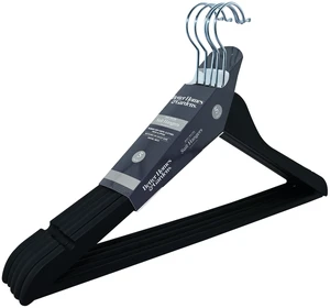 Better Homes & Garden Non-Slip Adult Hangers for Any Clothing Type, Rubber, Rich Black 5 Count Better Homes & Garden Non-Slip Adult Hangers for Any Clothing Type, Rubber, Rich Black 5 Count