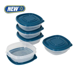 Mainstays Semi Durable Square 2.9 Cup Plastic Food Storage Container, 5 Pack Mainstays Semi Durable Square 2.9 Cup Plastic Food Storage Container, 5 Pack