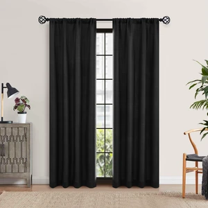 Mainstays Southport Textured Light Filtering Curtain Panel Pair, Set of 2, Greystone, 40 in W x 84 in L Mainstays Southport Textured Light Filtering Curtain Panel Pair, Set of 2, Greystone, 40 in W x 84 in L