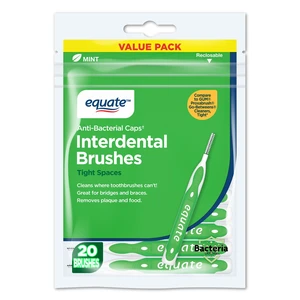 Equate Interdental Brushes, Mint, Tight, 20 Count Equate Interdental Brushes, Mint, Tight, 20 Count