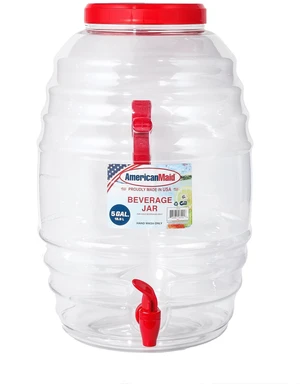 American Maid 5-Gallon Vitrolero Red Beverage Dispenser American Maid 5-Gallon Vitrolero Red Beverage Dispenser