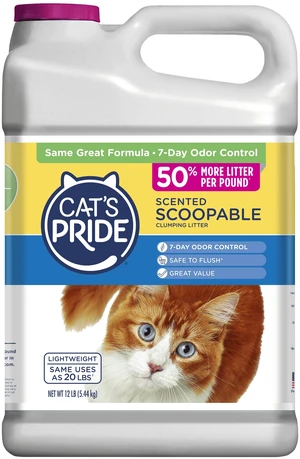 Cat's Pride Scented Scoopable Cat Litter, 12 lb Jug Cat's Pride Scented Scoopable Cat Litter, 12 lb Jug
