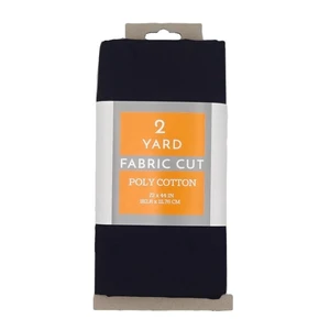 Shason Textile 2 Yard Cut Poly Cotton Fabric, Black, 44" Wide for Craft & Quilting Projects Shason Textile 2 Yard Cut Poly Cotton Fabric, Black, 44" Wide for Craft & Quilting Projects