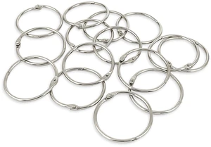 KTOJOY 2 Inch (15 Pack) Loose Leaf Binder Book Rings, with Metal Nickel Plated for Key,and Index Cards, for School, Home, or Office, Silver KTOJOY 2 Inch (15 Pack) Loose Leaf Binder Book Rings, with Metal Nickel Plated for Key,and Index Cards, for School, Home, or Office, Silver