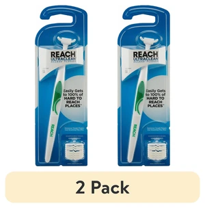 (2 pack) REACH Ultraclean Access Flosser Dental Flosser Starter Kit