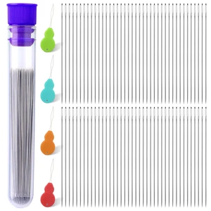 UOOU 150 Pcs Beading Needles for Jewelry Making Size 10-0.45mm UOOU 150 Pcs Beading Needles for Jewelry Making Size 10-0.45mm