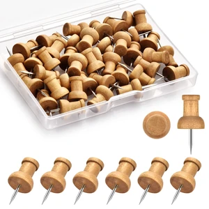 40Pcs Wood Push Pins, Decorative Thumb Tacks, Wooden Pins and Tacks, Cork Board Thumbtacks, Cute Thumbtack for Wall and Bulletin Board, Map Pins 40Pcs Wood Push Pins, Decorative Thumb Tacks, Wooden Pins and Tacks, Cork Board Thumbtacks, Cute Thumbtack for Wall and Bulletin Board, Map Pins