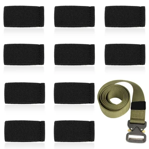 Bewudy 10 Pack Elastic Belt Keeper Strap, Nylon Canvas Web Belt Elastic Loop Keeper for 1.5" Wide Belts or Straps Bewudy 10 Pack Elastic Belt Keeper Strap, Nylon Canvas Web Belt Elastic Loop Keeper for 1.5" Wide Belts or Straps
