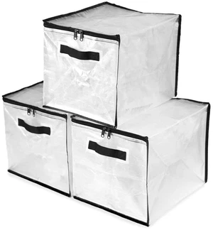 Mainstays Clear Cube Storage Bags, 3 Pack Mainstays Clear Cube Storage Bags, 3 Pack