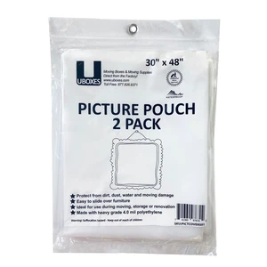 UBMOVE 2 Pouches for Picture moving boxes 30x48" Protect from dust & moisture UBMOVE 2 Pouches for Picture moving boxes 30x48" Protect from dust & moisture