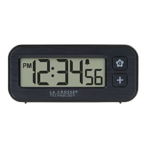 La Crosse Technology Digital Mini Magnetic Alarm Clock with Stopwatch La Crosse Technology Digital Mini Magnetic Alarm Clock with Stopwatch