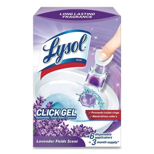Lysol Click Gel Toilet Bowl Cleaner, Gel Stamp, Lavender, 6 Count Lysol Click Gel Toilet Bowl Cleaner, Gel Stamp, Lavender, 6 Count