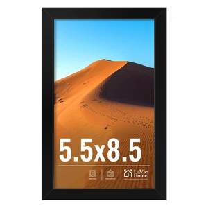LaVie Home 5.5x8.5 Picture Frame for Wall Display, 5.5x8.5 Black Picture Frame with HD Plexiglas, 5.5 x 8.5 Frame 1 Pack, Display Frame for Vertical or Horizontal, Classic Collection LaVie Home 5.5x8.5 Picture Frame for Wall Display, 5.5x8.5 Black Picture Frame with HD Plexiglas, 5.5 x 8.5 Frame 1 Pack, Display Frame for Vertical or Horizontal, Classic Collection