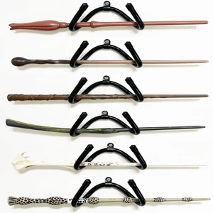Pmsanzay 6 Pack Universal Mini Adjustable Wall-Mounted Wizard Wand Display Stand Shelf Wood Magic Wand Holder - Strong & Flexible so they fit every different shape and size.- No wand Pmsanzay 6 Pack Universal Mini Adjustable Wall-Mounted Wizard Wand Display Stand Shelf Wood Magic Wand Holder - Strong & Flexible so they fit every different shape and size.- No wand