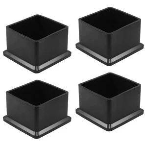BokWin Chair Leg Caps 2 Inch*2 Inch Square 4 Pcs Black BokWin Chair Leg Caps 2 Inch*2 Inch Square 4 Pcs Black