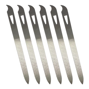 Nail Files for Natural Nails (6 Pack), Metal Nail File 5.5 Stainless Steel Thin Durable Nail Filer with Curved Sharp Pointed Tip Double Sided Manicure Pedicure Toenails Tools Nail Files for Natural Nails (6 Pack), Metal Nail File 5.5 Stainless Steel Thin Durable Nail Filer with Curved Sharp Pointed Tip Double Sided Manicure Pedicure Toenails Tools