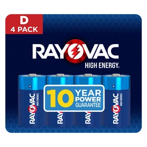 Rayovac High Energy D Batteries (4 Pack), Alkaline D Cell Batteries Rayovac High Energy D Batteries (4 Pack), Alkaline D Cell Batteries