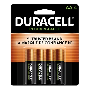 Duracell DX1500B4N Rechargeable Staycharged Nimh Batteries, Aa, 4/Pack Duracell DX1500B4N Rechargeable Staycharged Nimh Batteries, Aa, 4/Pack
