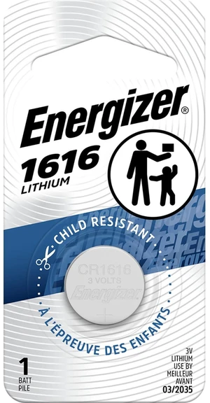Energizer 1616 Lithium Coin Battery, 1 Pack Energizer 1616 Lithium Coin Battery, 1 Pack