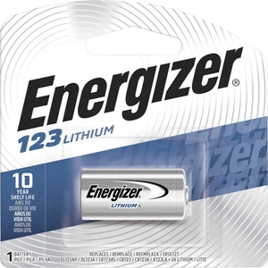 Energizer 123 3V Lithium Photo Batteries (1 Pack), CR123A High Power Lithium Batteries Compatible with Cameras, Flashlights, Electronics and More Energizer 123 3V Lithium Photo Batteries (1 Pack), CR123A High Power Lithium Batteries Compatible with Cameras, Flashlights, Electronics and More