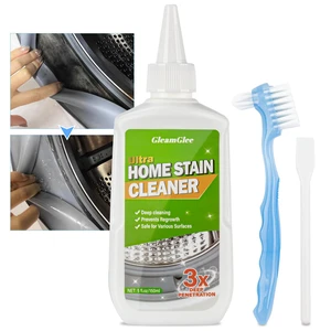 GleamGlee Home Remover Gel, Powerful Washing Machine Gasket Cleaner, Heavy Duty Cleaning Solution for Washing Machine, Refrigerator Strips, Bathroom Grout, Tiles, Sink, Shower - 5 Fl.Oz GleamGlee Home Remover Gel, Powerful Washing Machine Gasket Cleaner, Heavy Duty Cleaning Solution for Washing Machine, Refrigerator Strips, Bathroom Grout, Tiles, Sink, Shower - 5 Fl.Oz