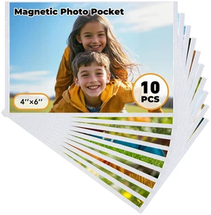 Magnetic Picture Frames for Refrigerator 4x6, 10 Pack White Magnetic Picture Frames for Refrigerator 4x6, 10 Pack White