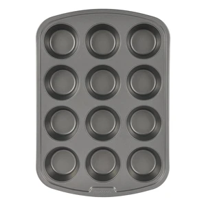 GoodCook Everyday Nonstick Steel Muffin Pan, 12 cup, Gray GoodCook Everyday Nonstick Steel Muffin Pan, 12 cup, Gray